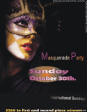 Halloween Masquerade Party / Sunday, October 30th. 2011