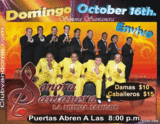 Sunday, October 16th. / Sonora Santanera & Los Caminantes Live Performance in the Main Room at Vandome
